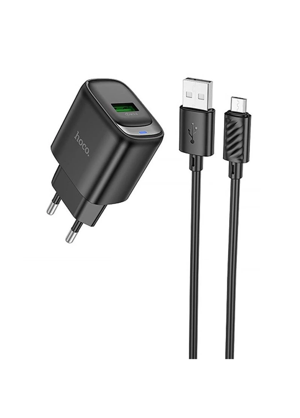 МЗП C140A Smart QC3.0 18W (1USB-A) + кабель USB to MicroUSB Hoco (400158919)