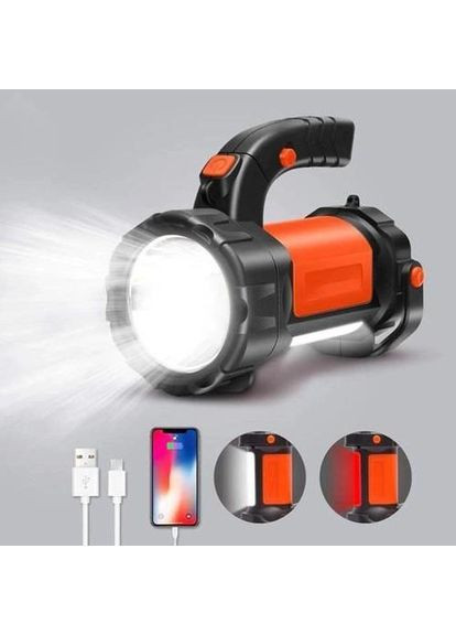 Фонарь светильник на дачу T80C-5W+COB, Аккумуляторный фонарь повербанк, KG-193 Фонарь прожектор TaigeXin (354830379)