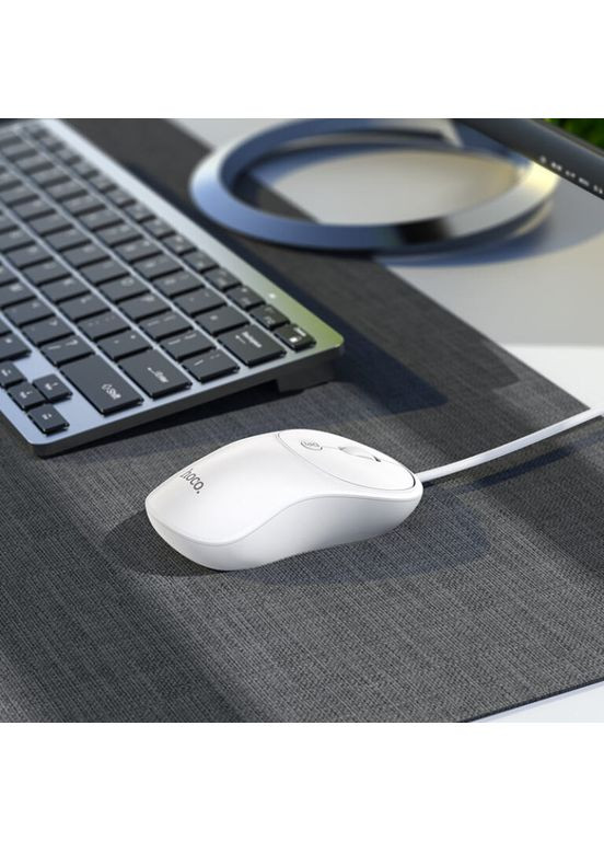Мышь GM13 Esteem business wired mouse White (6931474757852) Hoco (372680851)