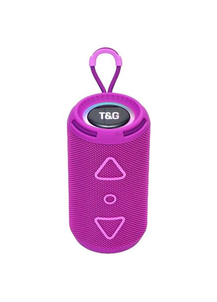 Bluetooth колонка портативная TG656 FM-радио, мощная переносная акустическая колонка. Цвет: лиловый No Brand (359474639)