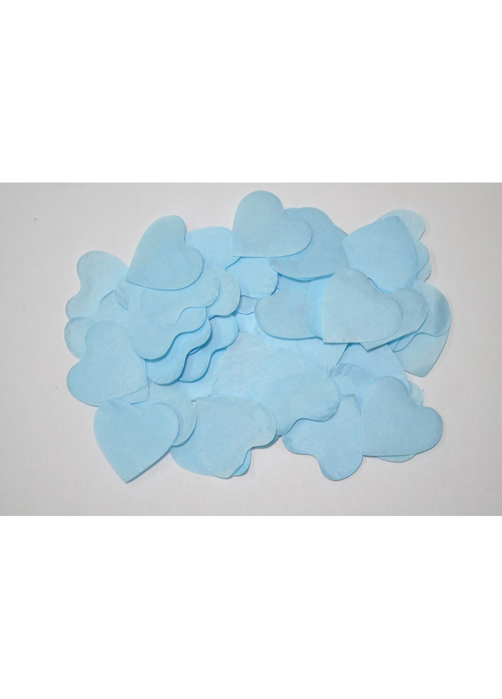 Сердечки блакитні паперові No Brand (368969819)
