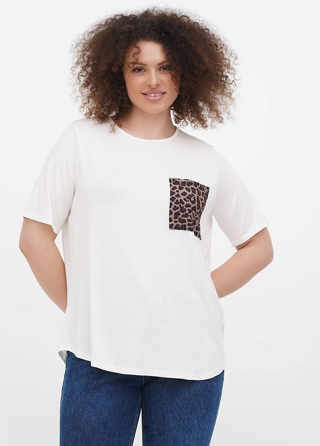 Белая летняя футболка для беременных Boohoo