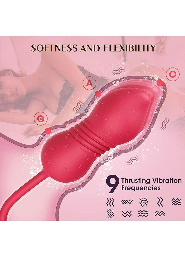 ХІТ 2024 ВІБРАТОР Подвійний з язичком,та ротацією фалоса Троянда Valery No Brand (301909399)