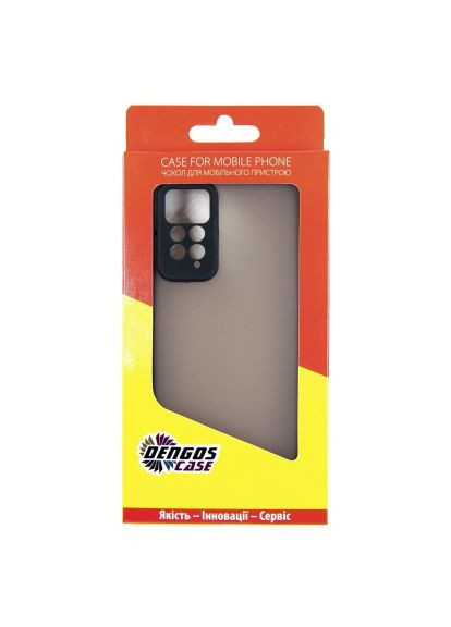 Чохол до мобільного телефона Matte Xiaomi Redmi Note 12 Pro 4g (black) (DG-TPU-MATT-122) DENGOS Matte Xiaomi Redmi Note 12 Pro 4g (black) (366067387)