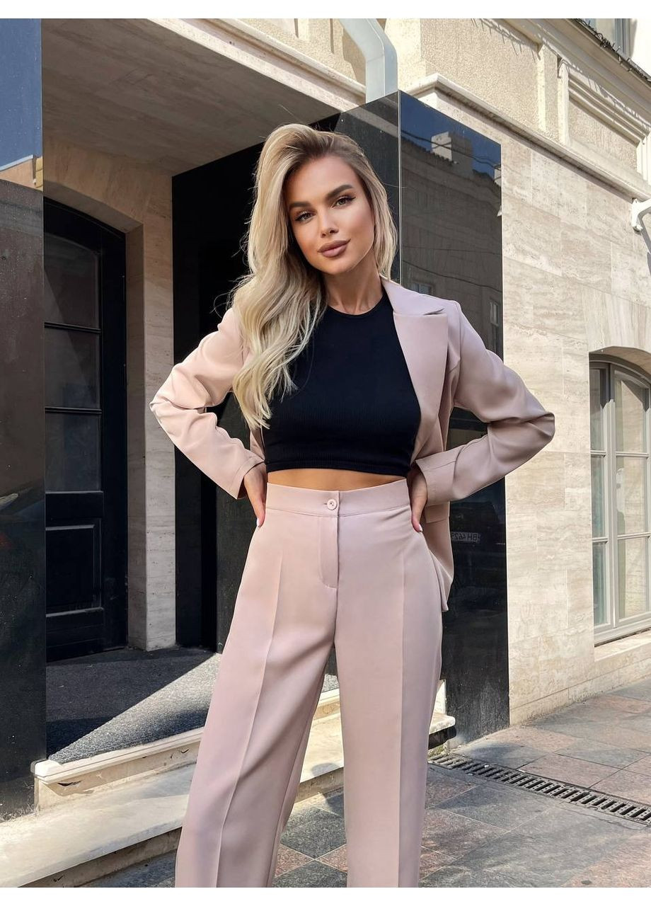 Костюм (піджак, брюки), колір Бежевий Fashion (361310396)