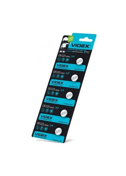 Батарейка літієва 5шт BLISTER CARD ( 5pc) Videx CR1225 (376782991)