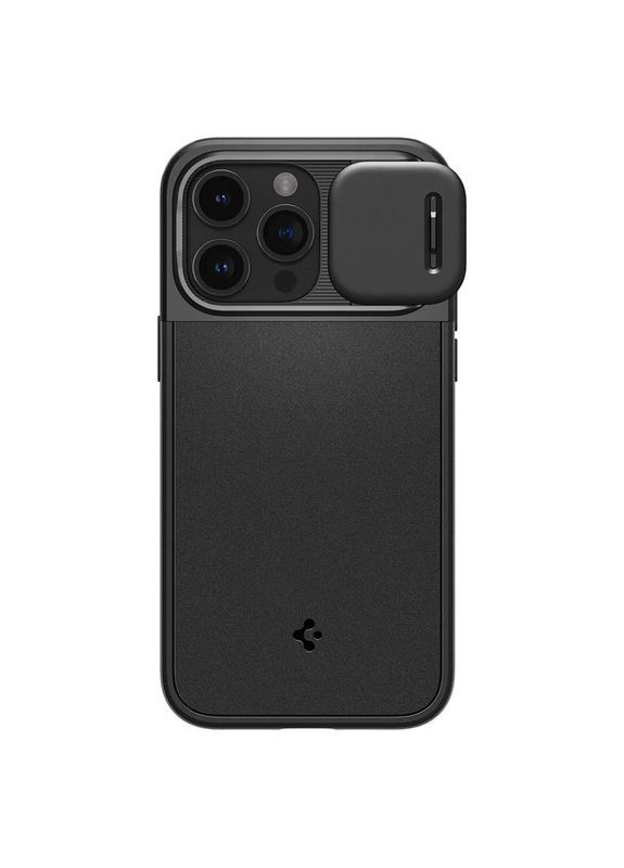Чехол-накладка Optik Armor MagFit для Apple iPhone 15 Pro Black (ACS06738) Spigen (370623064)