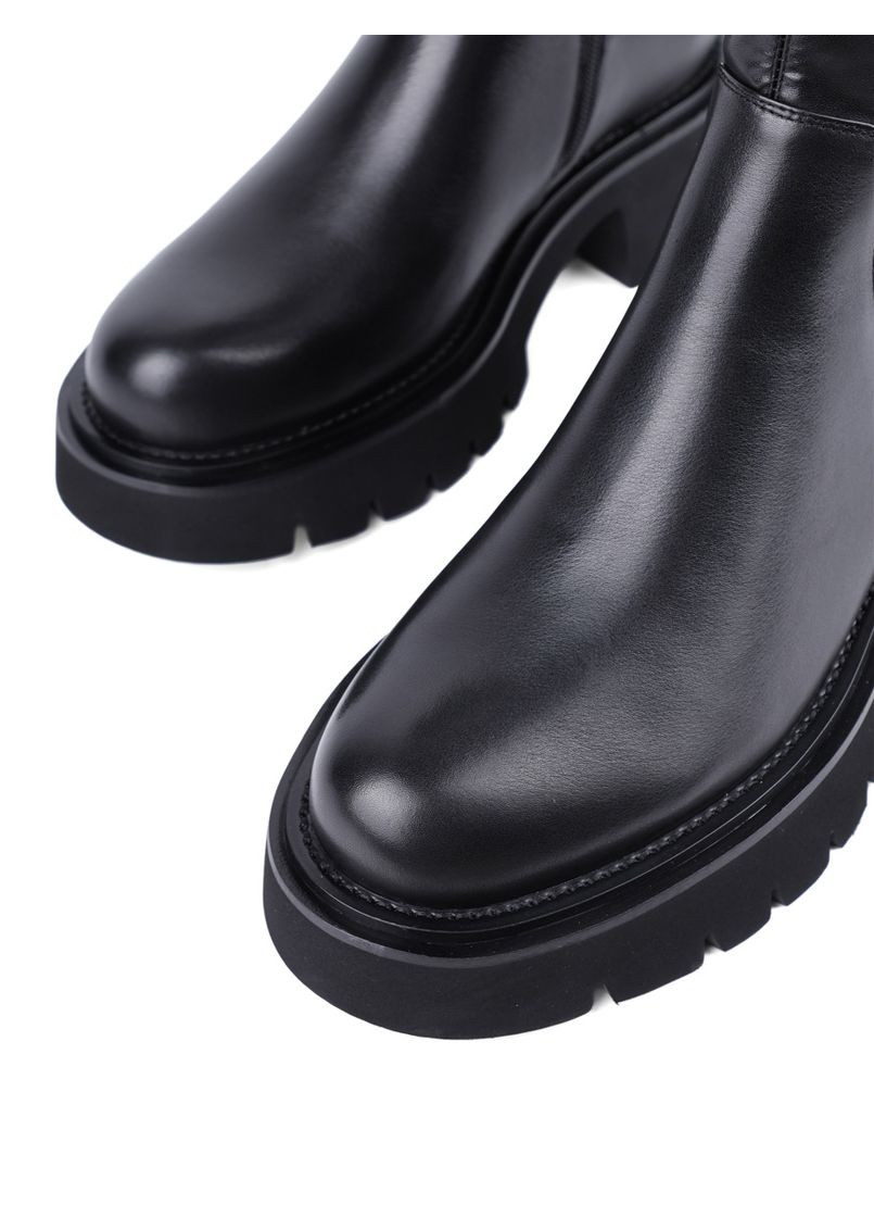 Жіночі Ботфорти HN523T-3227-N560K/H552K Чорний Шкіра MIRATON (304529464)