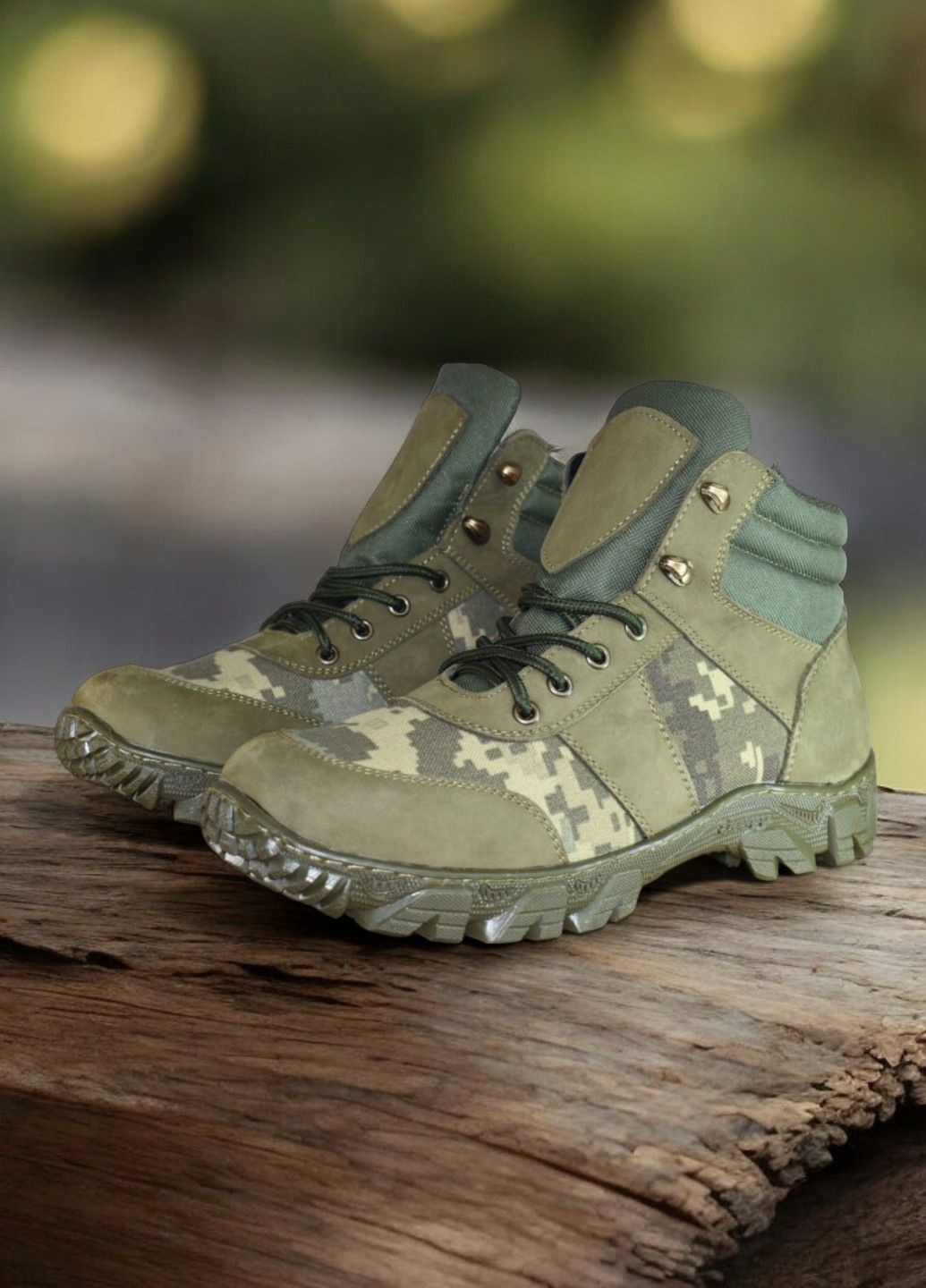 Жіночі Демісезонні Тактичні Берці. 36-48р Олива+Піксель. Натуральна гідрофобна шкіра! MSDF-2129 No Brand (301143241)