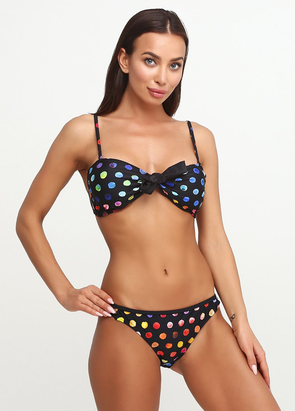 Черные плавки черно-оранжевый Roxy