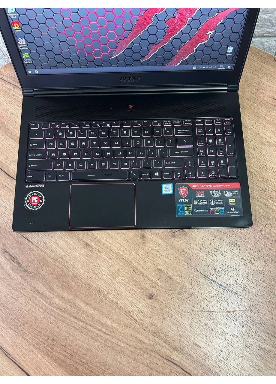 Игровой ноутбук Б-класс GS63VR 7RG Stealth Pro / 15.6" (1920x1080) IPS / intel Core i7-7700HQ (4 (8) ядра по 2.8 - 3.8 GHz) / 32 MSI (398129862)