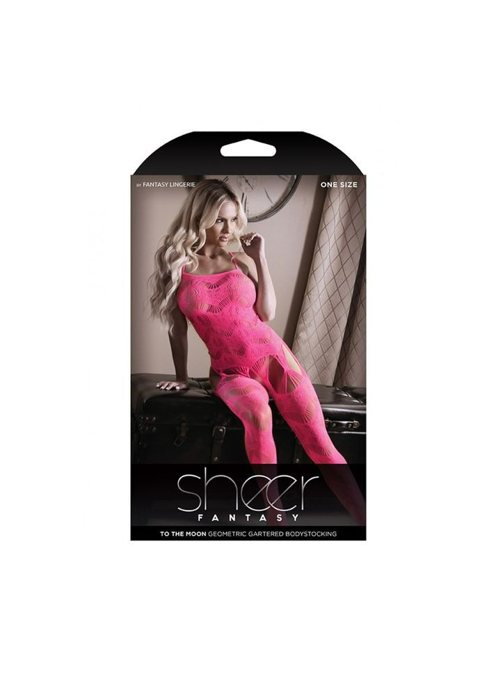 Комбинезон с узором, с интимным доступом, розовый, Sheer Fantasy (332052844)