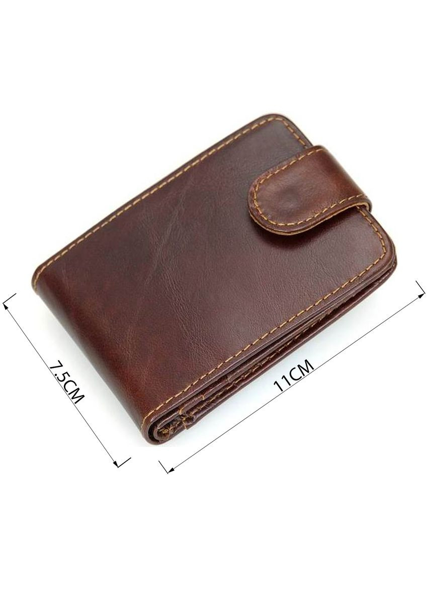 Кредитниця чоловіча шкіряна Vintage 14 відділень з кишенями коричнева (sku_14509) No Brand (330012785)