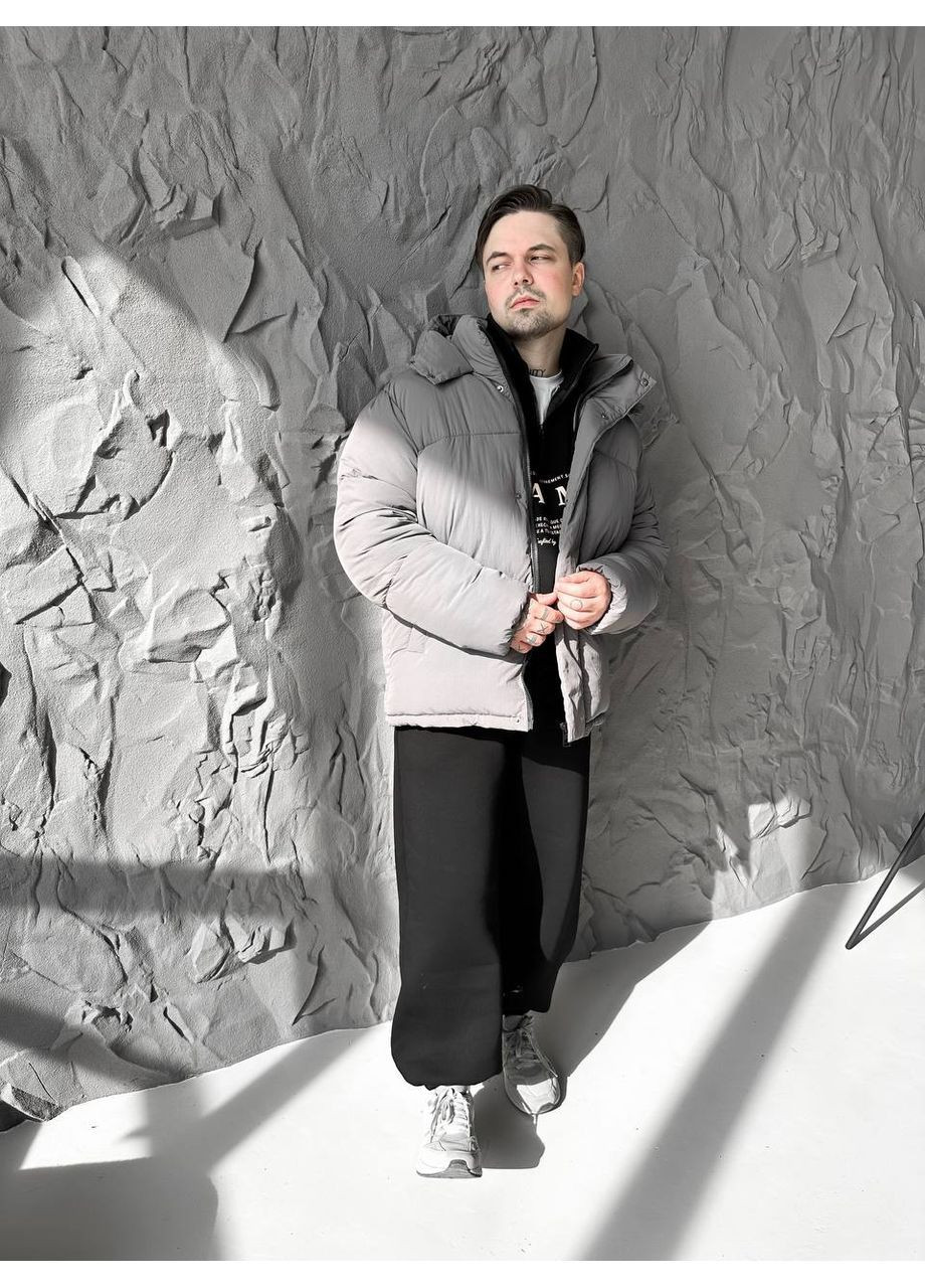 Сіра пуфер новинка!!! No Brand