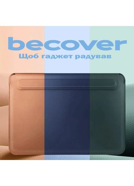 Чохол-сумка ECO Leather для MacBook 12" Dark Green BeCover (360410076)