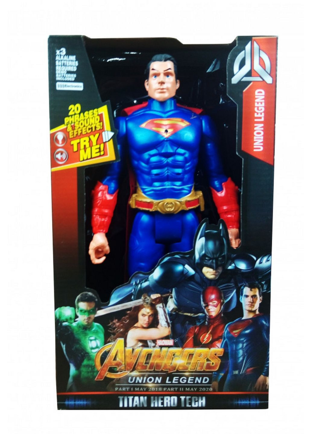 Фігурка супергероя Месники з рухомими руками та ногами (Superman) 6х30х18 см No Brand (289460600)