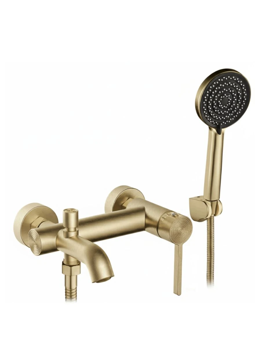 Смеситель для ванны FOSTER BRUSHED GOLD с изливом Rea (391122971)