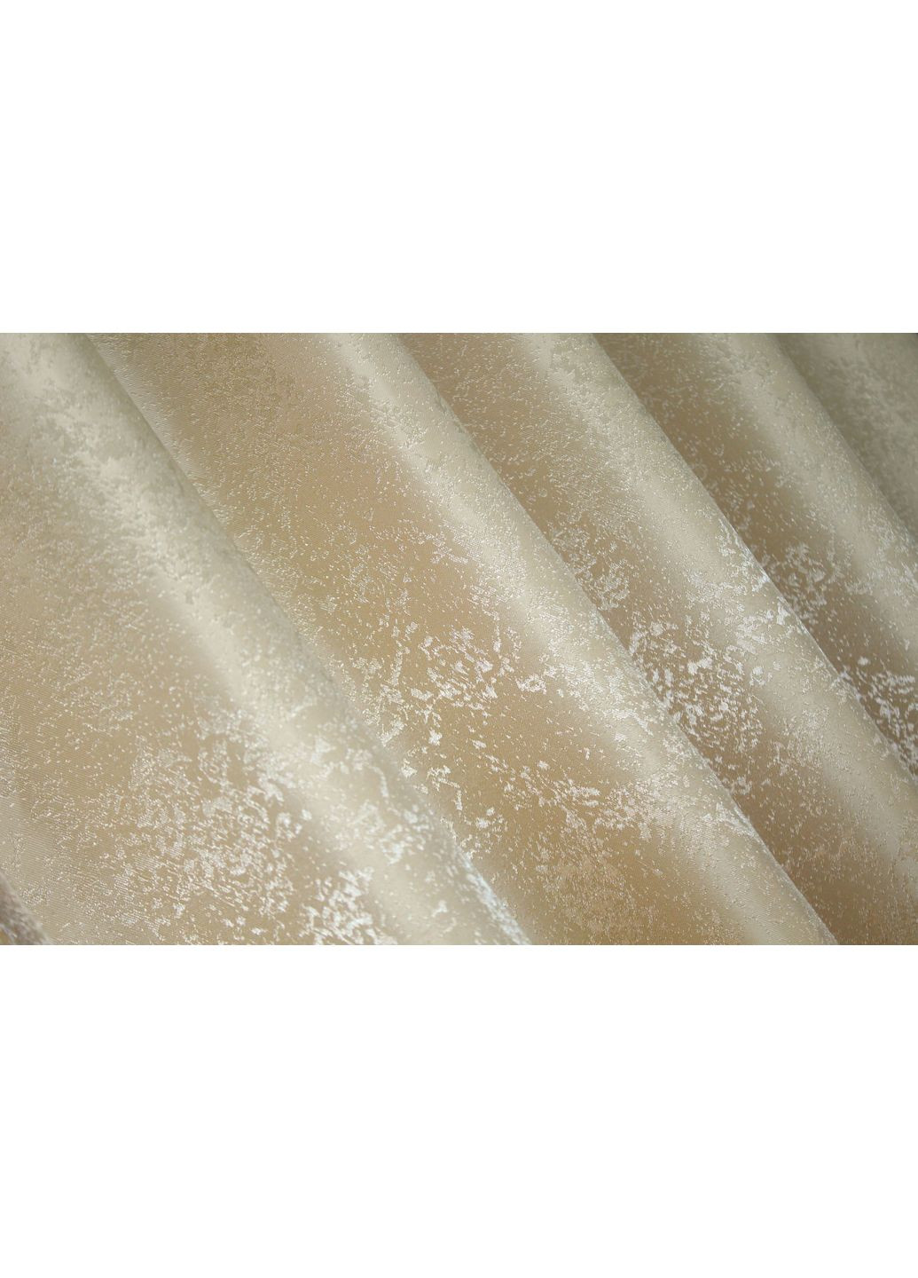 Комплект штор Жакард Мрамор Al1 № 438ш 130х170 см 2 шт Темно-бежевий (35-0103) VR-Textil (298123440)