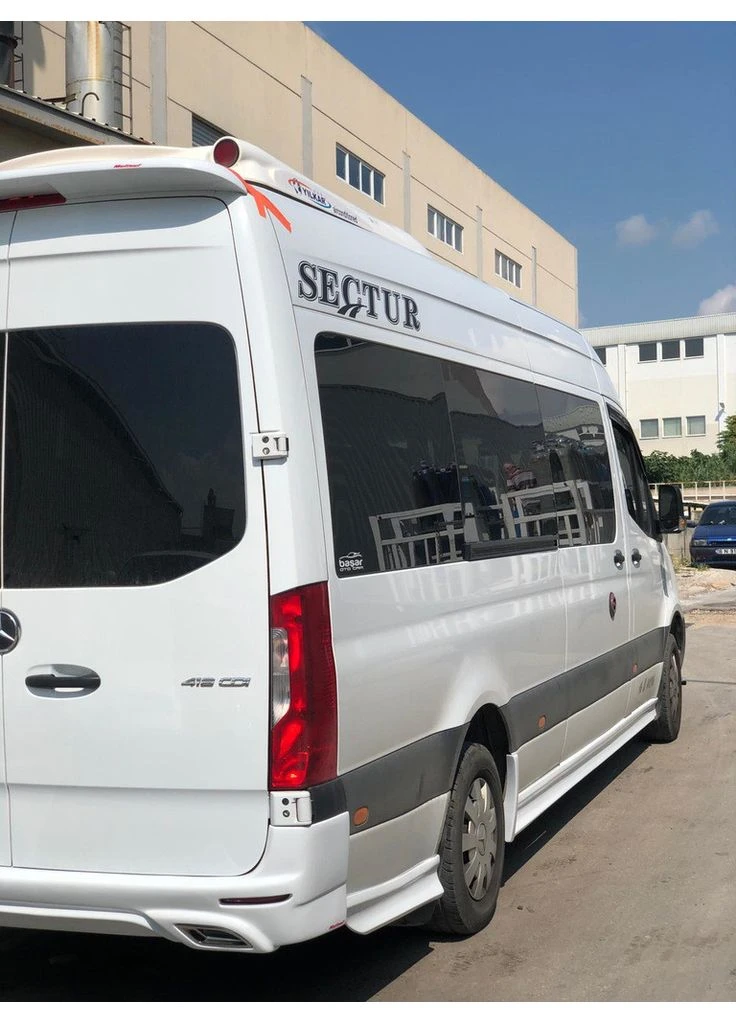 Комплект порогів (під фарбування) L4 - Extra Long для Mercedes W907/W910 2018- рр Meliset Sprinter (390496654)