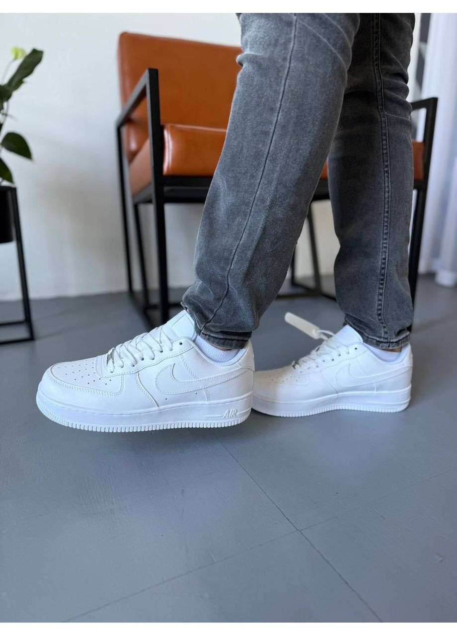 Белые демисезонные кроссовки мужские Nike Air Force 1 Low '07 White CW2288