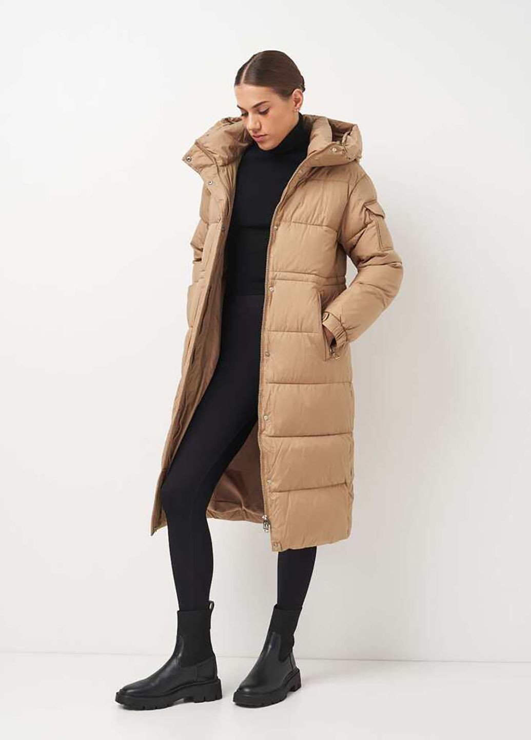 Світло-коричневе зимнє Пальто Lusskiri