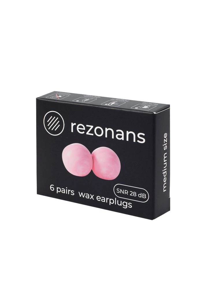 Воскові беруші для сну Rezonans 6 пар (SNR) 28 дБ No Brand (396263057)