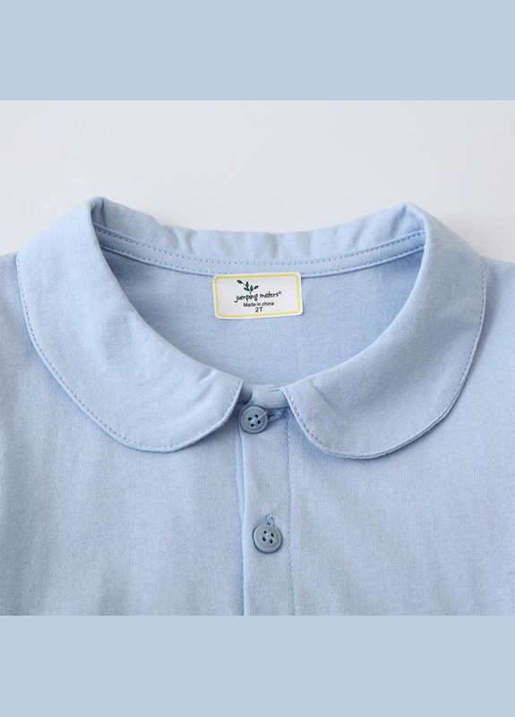 Голубое детское платье арт 67216 голубой Jumping Meters (298304678)