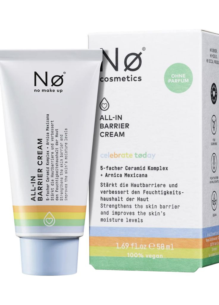 Восстанавливающий крем с 5-кратным керамидным комплексом Nø Cosmetics Gesichtscreme All-In Barrier, 50 ml No Brand (367610556)
