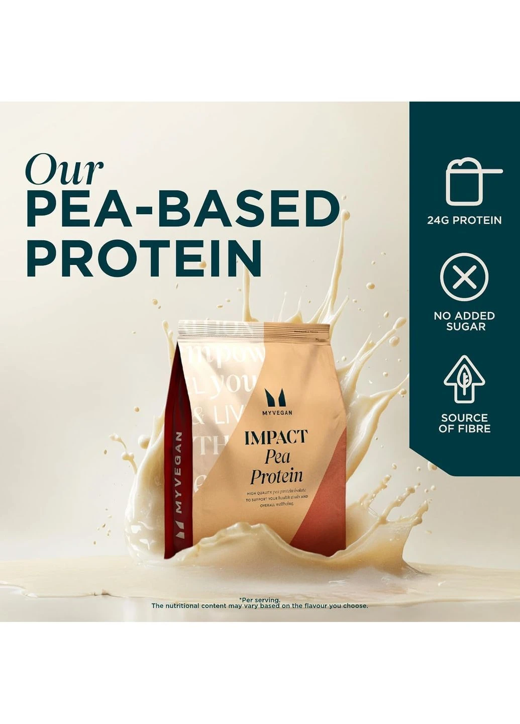 Протеїн MyProtein Impact Pea Protein 1000g (Strawberry) My Protein (377911256)