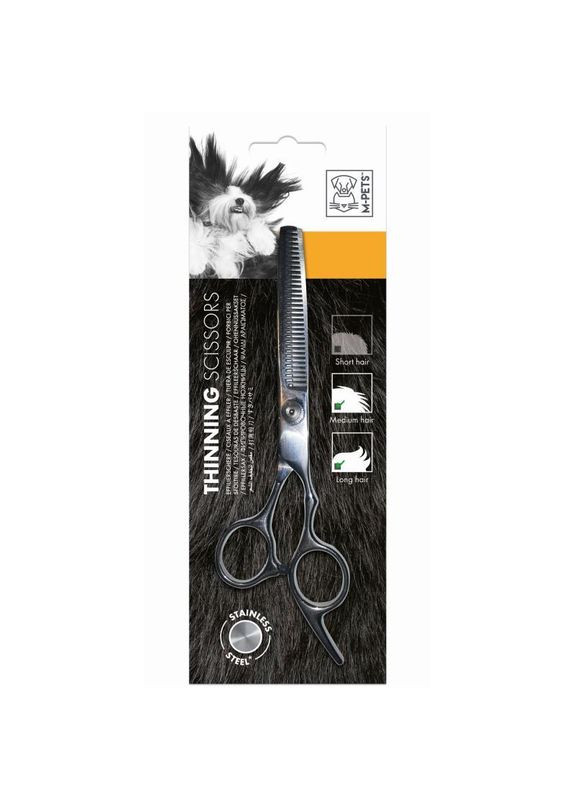 Ножницы филировочные, металлические для стрижки собак Grooming Steel Thinning Scissor - 6x19x0,5 см M-Pets (327391487)