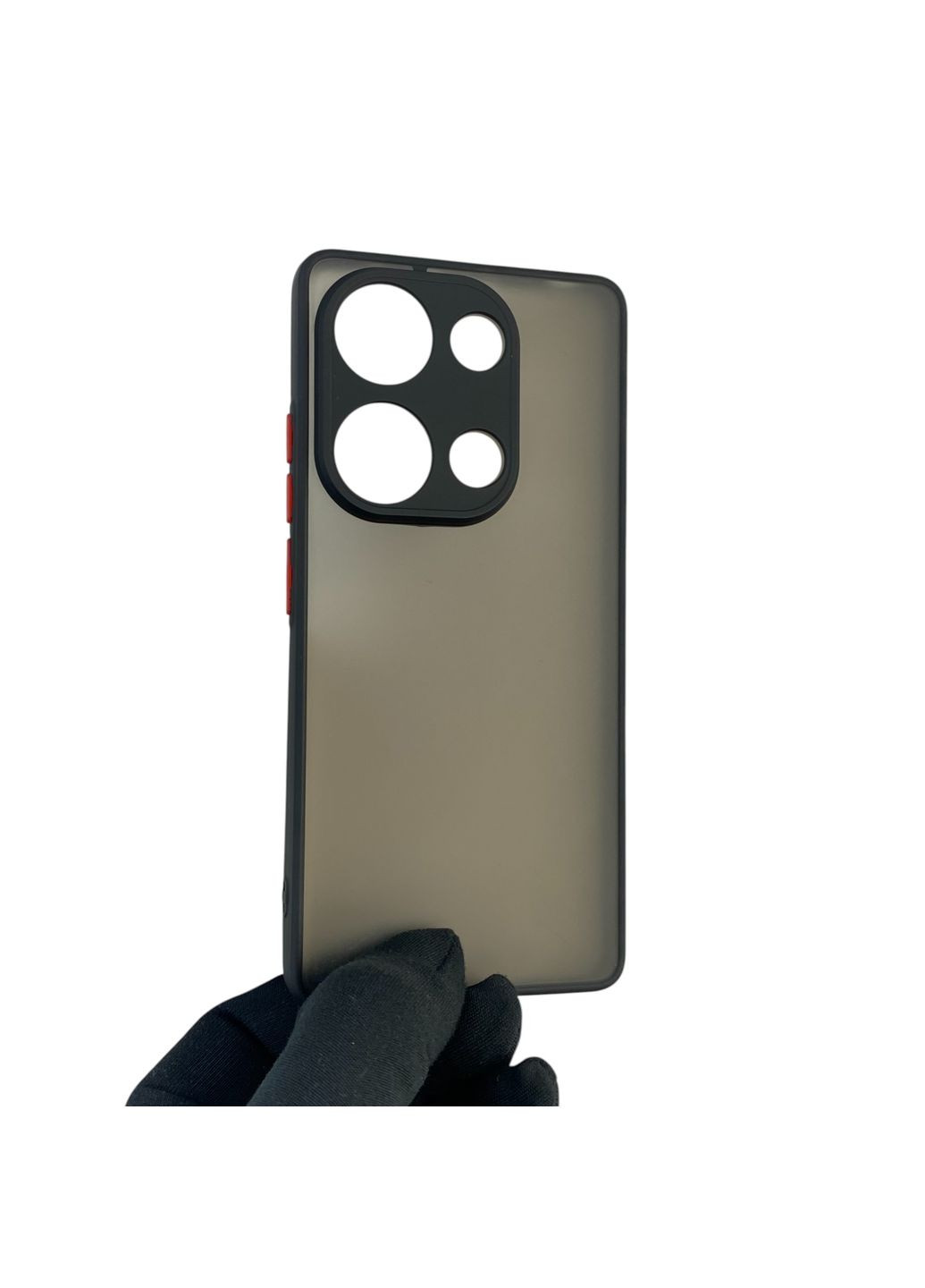 Чохол для телефона Redmi Note 13 Pro 4G з високими бортами із захистом камери на сяомі редмі нот 13 про 4г чорний Xiaomi (366228552)