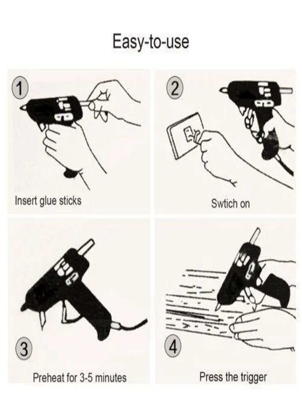 Клейовий термопістолет для силіконового клею Xunlei XL-F60 Синій VTech (314802096)