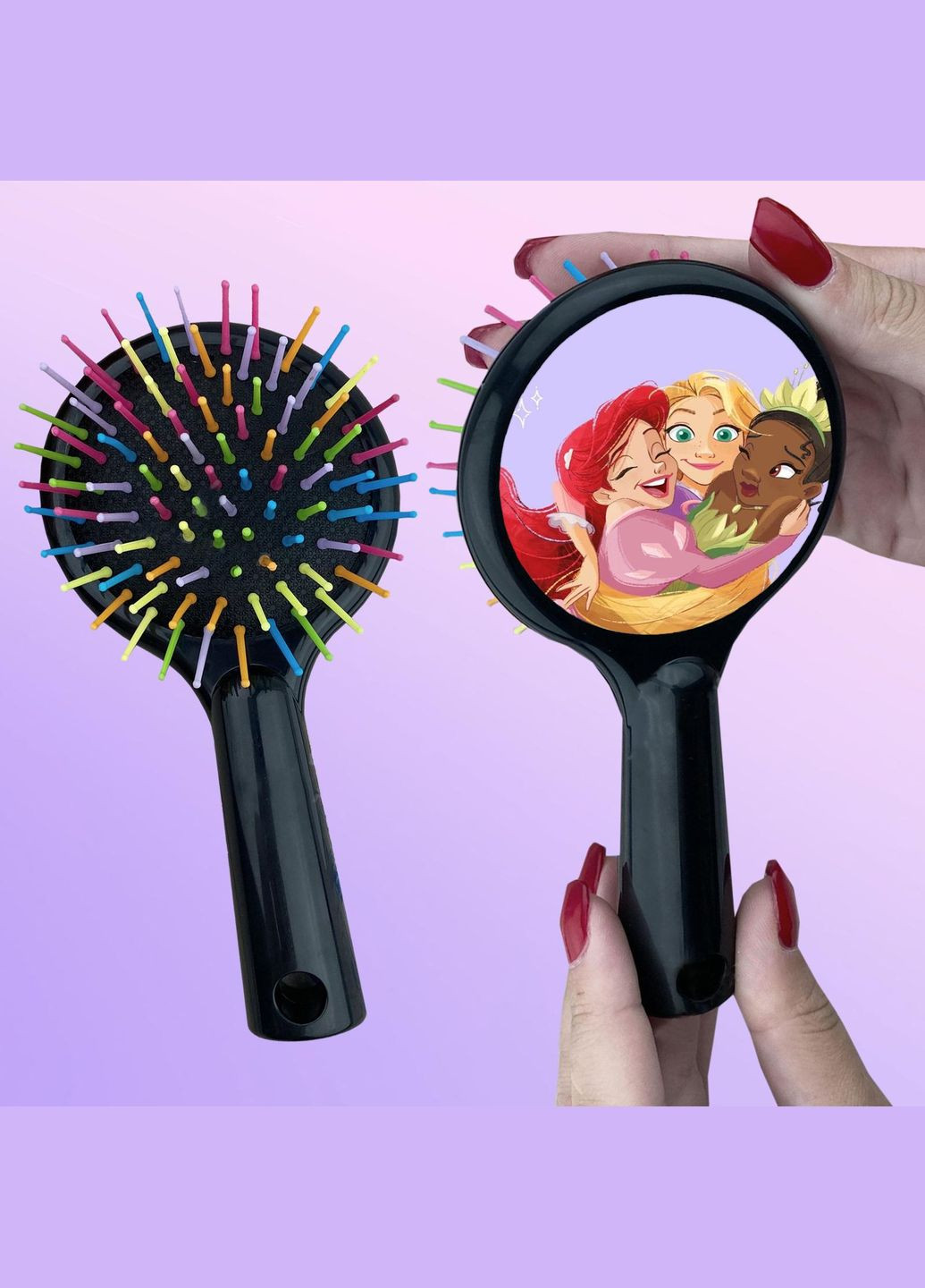 Детская Расческа для волос #0008 Черная No Brand (315043187)