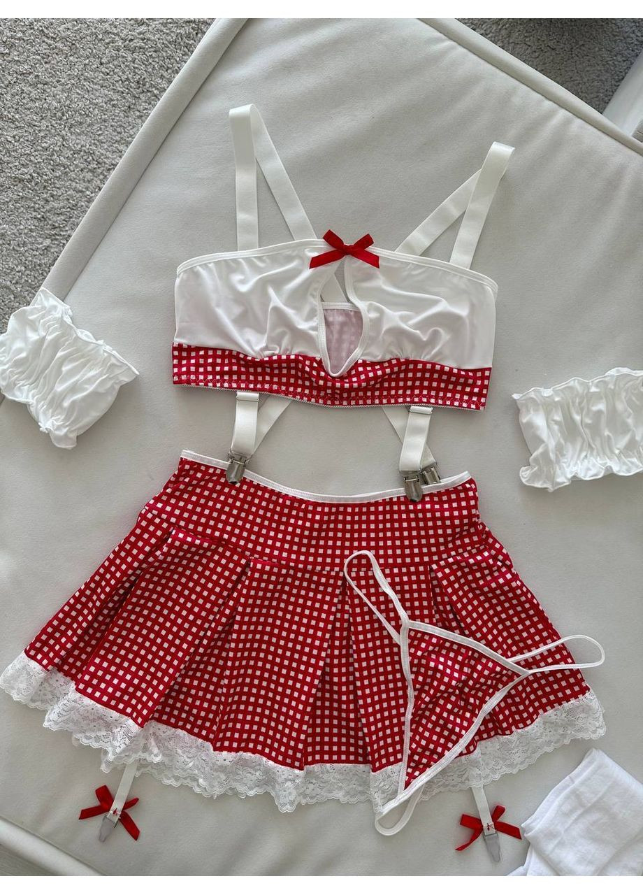 Червоний демісезонний жіночий рольовий костюм | червона пристрасть Vital-Textile 109/111