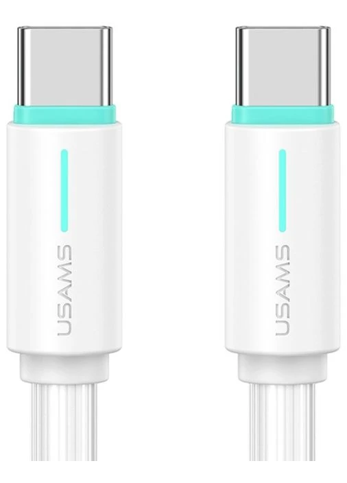 USB Кабель SJ734 Type-C-Type-C 60W 5A 1.0m Білий USAMS (392011269)