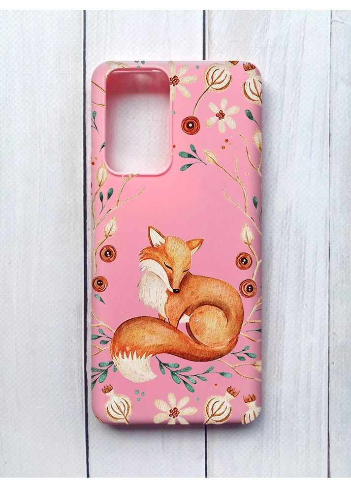 Матовий рожевий чохол на Xiaomi Redmi Note 10 Pro/10 Pro Max Лисичка (принт 420) Creative (368775171)