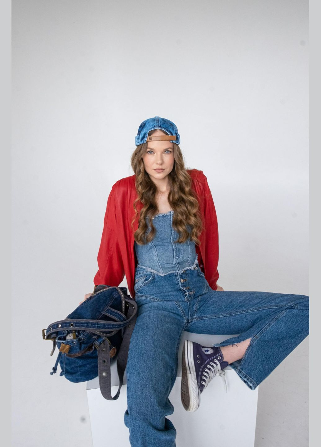 ВАРКА,денім (Іній) Kent&aver Феска (321724903)