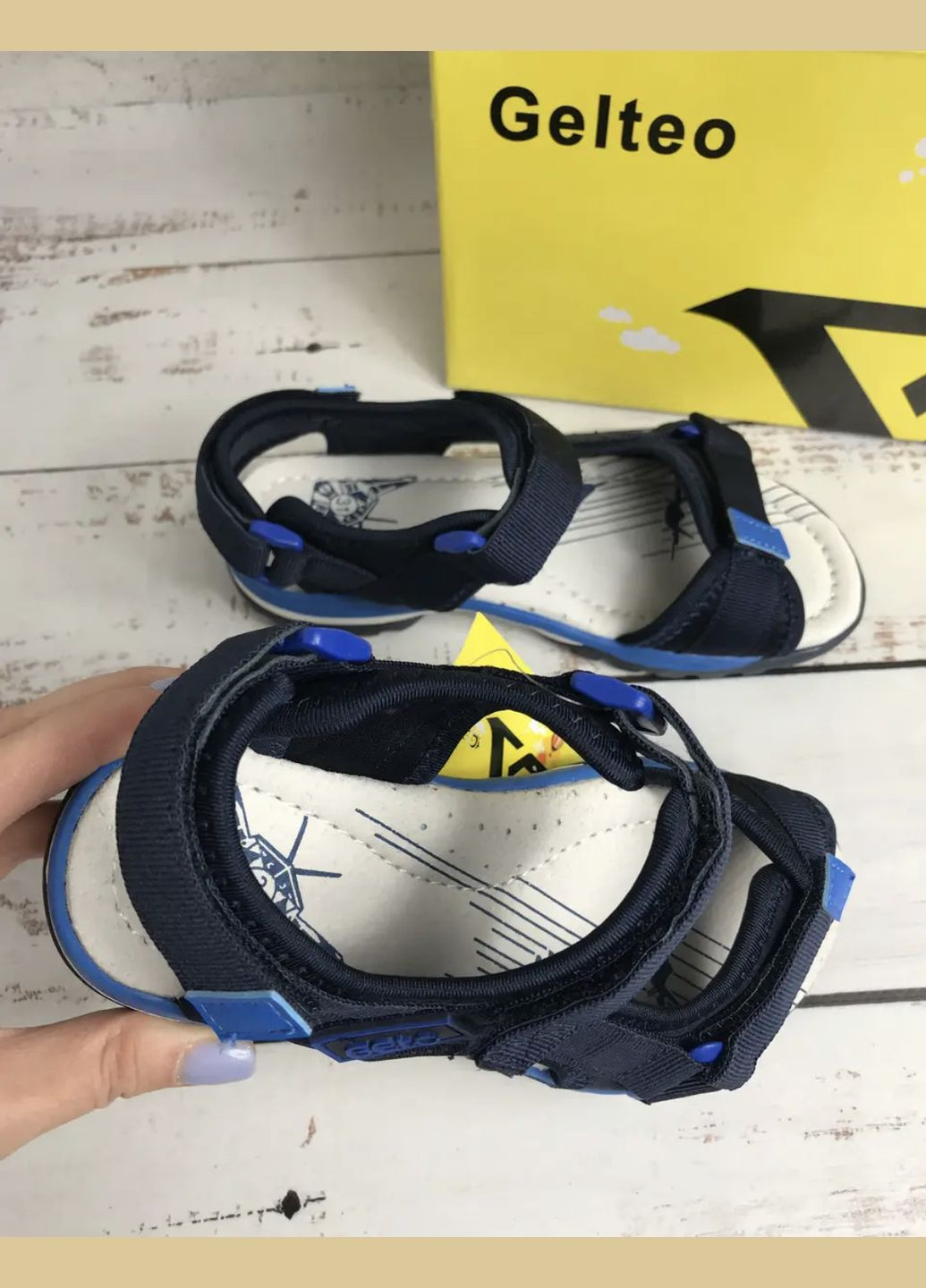 Сандалі босоніжки дитячі для хлопчика Темно-синій (105) Gelteo (332056133)