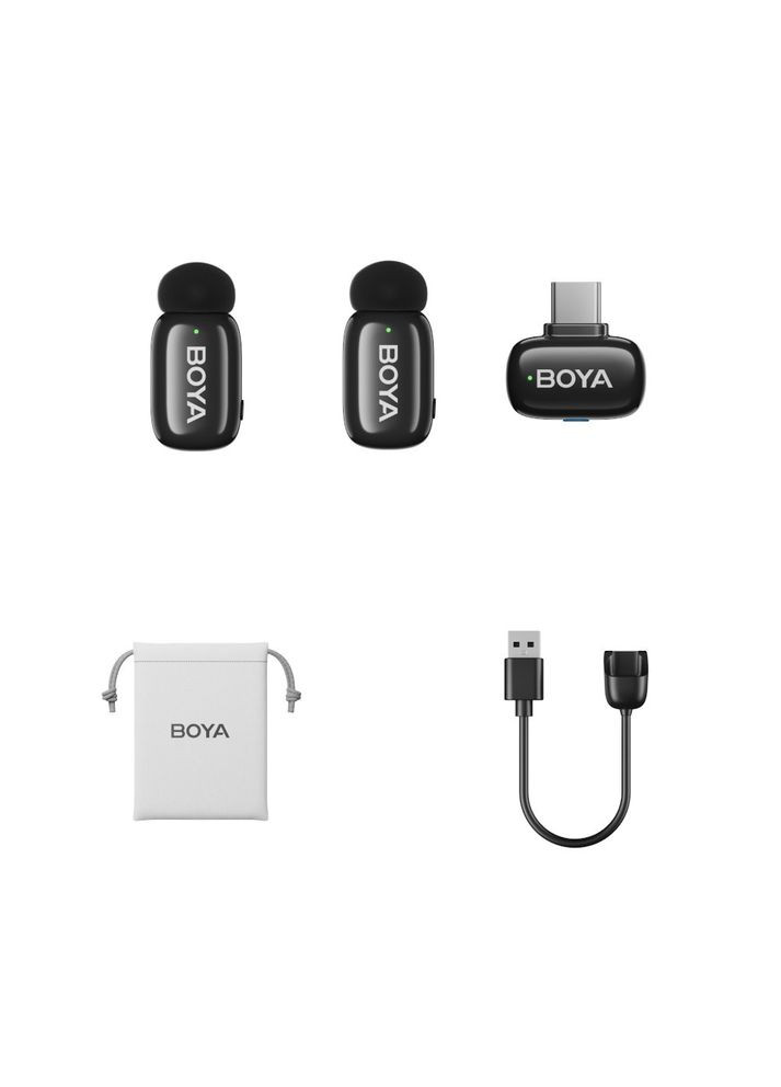 Микрофон двойной беспроводной мини для телефона Type-C Mini-23 Boya (369673526)
