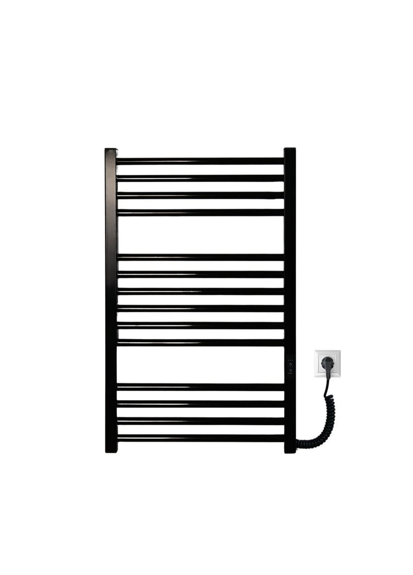 Полотенцесушитель электрический с контроллером Черный глянец 790*490 Carino ARIANNA (367604626)