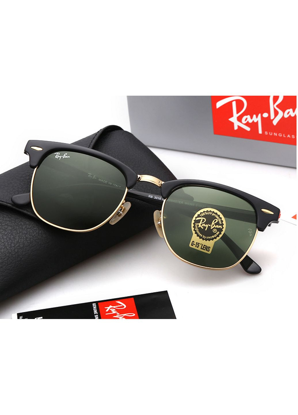 Солнцезащитные очки 3016 clubmaster blaLUX No Brand (322156976)