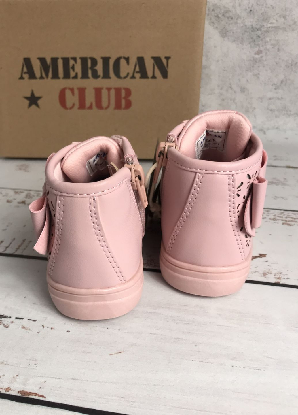 Черевики демісезонні дитячі для дівчинки Рожевий (775) American Club (347236332)