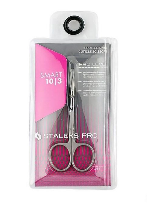 Ножиці манікюрні для кутикули Pro Smart 23 мм SS-10/3 Staleks (351856623)