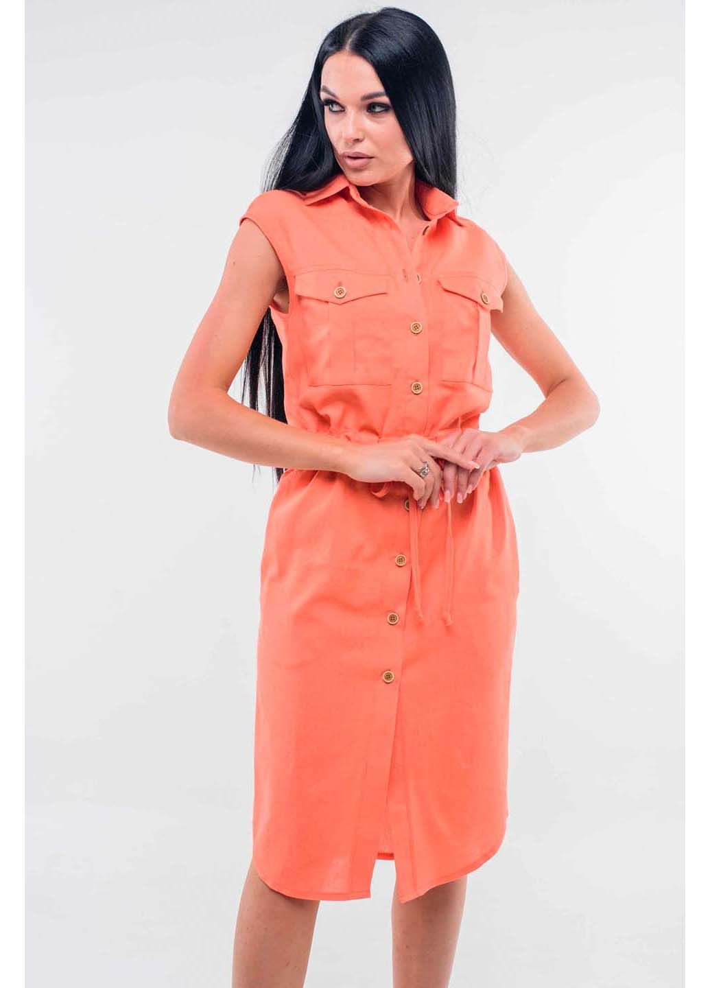 Персиковое платье Ри Мари