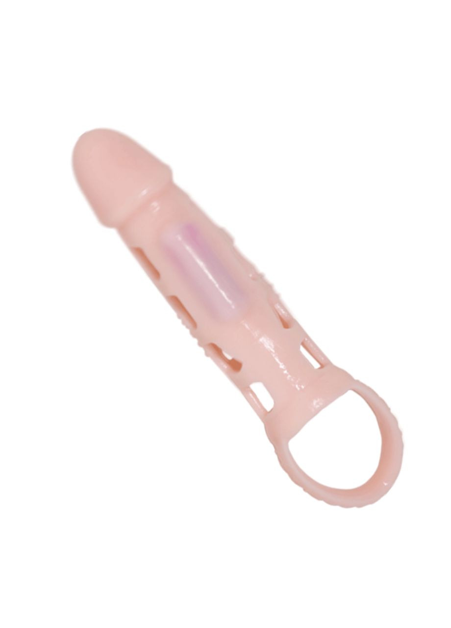 Телесная насадка на член с вибрацией и подхватом мошонки Pretty Love "Harrison" LyBaile (299177813)