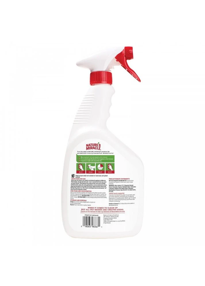 Засіб Nature_s Miracle Cat Urine Destroyer Pour для усунення запахів сечі котів 946 мл Nature's Miracle (355795036)