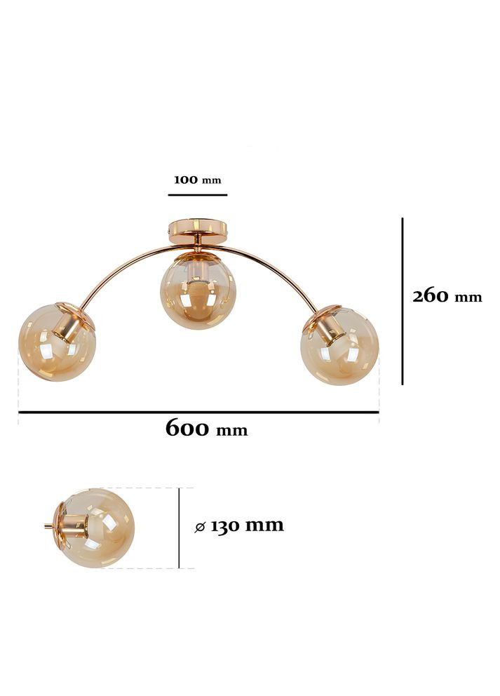 Люстра 7529907-3 GOLD+BR (LVS4769) Levistella (323003149)
