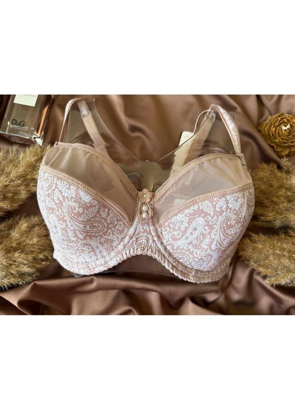 Пудровий бюстгальтер з тонким поролоном 12781 пудровий Lanny Mode