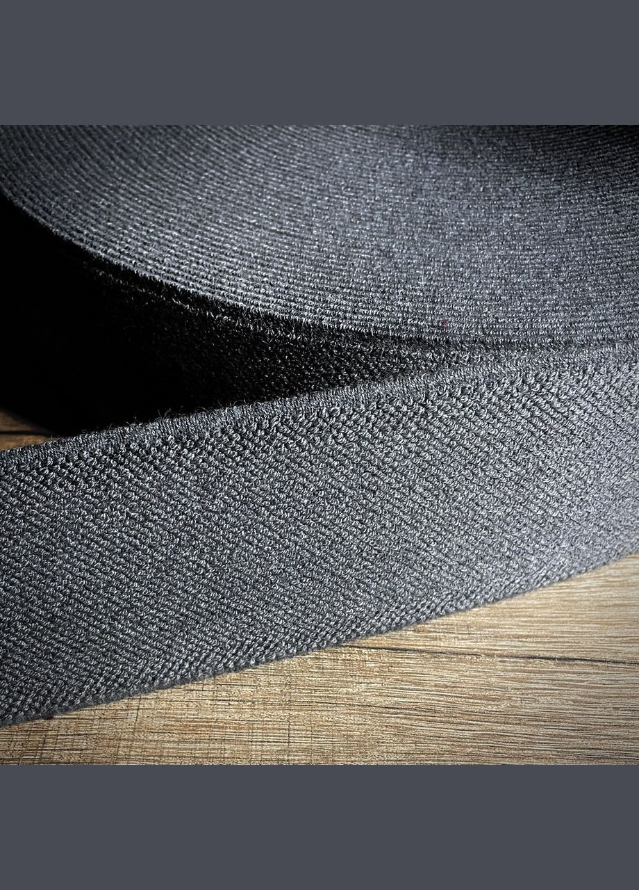 Гумка для одягу 50 мм, гумка поясна декоративна сіра Німеччина пог. м. No Brand (329743812)