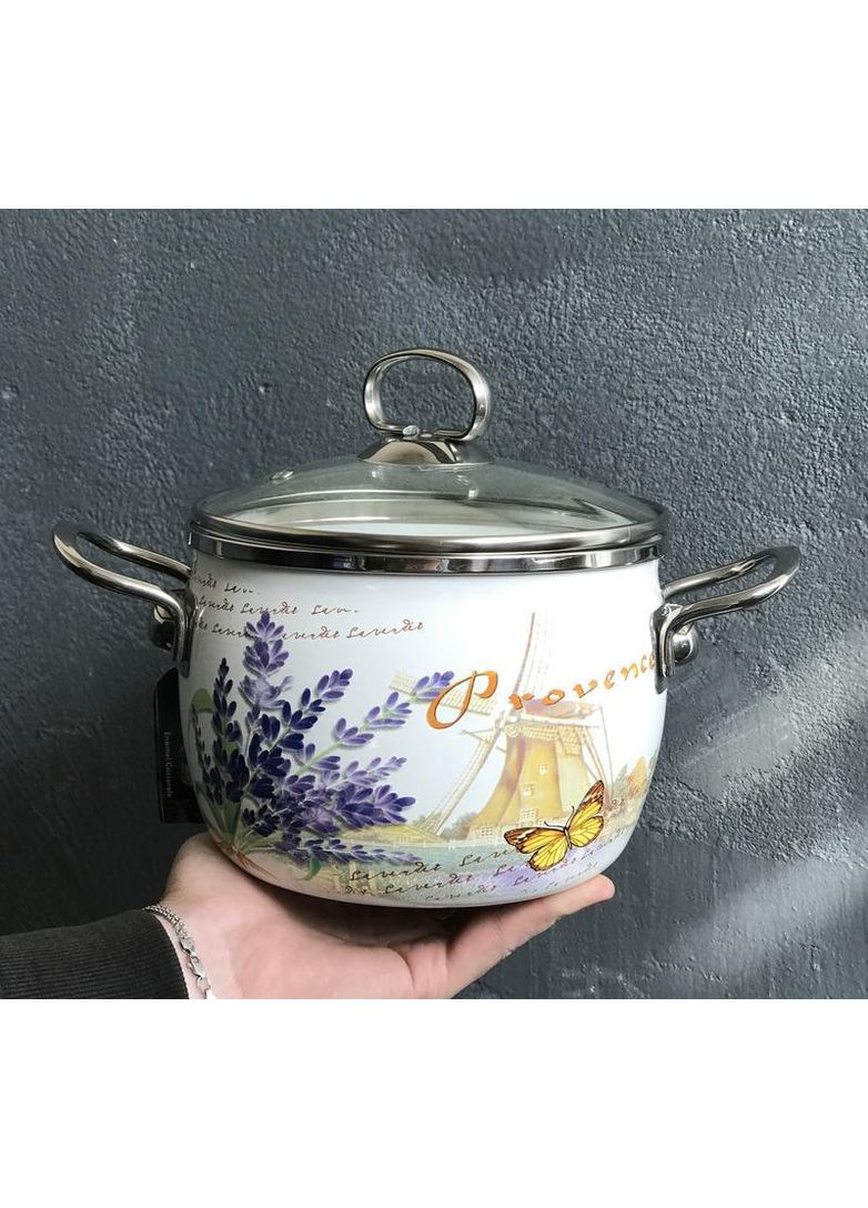 Кастрюля эмалированная BH-8017-22- L 22 см 4,5 л Bohmann (349220887)